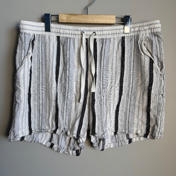Juniper + Lime Women's XL Linen‎ Blend Pull-On Shorts Festival Nautical Beach - Picture 1 of 13